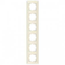 Шістка вертикальних рамок VIKO Meridian Крем (90979016)